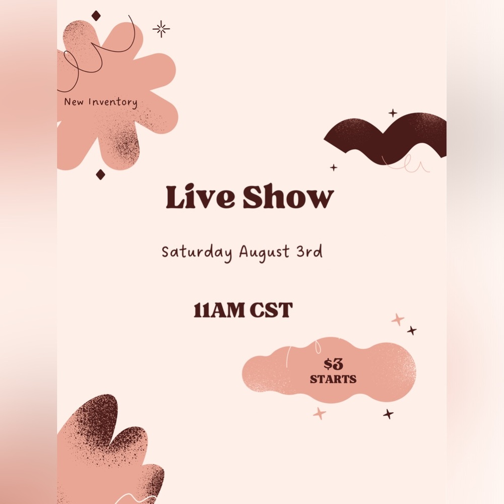 Live Show August 3rd!